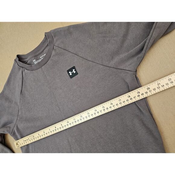 Under Armour Men's Rival Fleece Sweatshirt 1357096 Size XS Gray - Picture 10 of 10